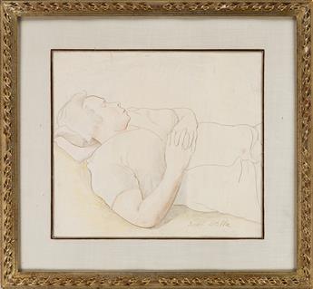 JOSEPH STELLA Study of a Sleeping Woman.